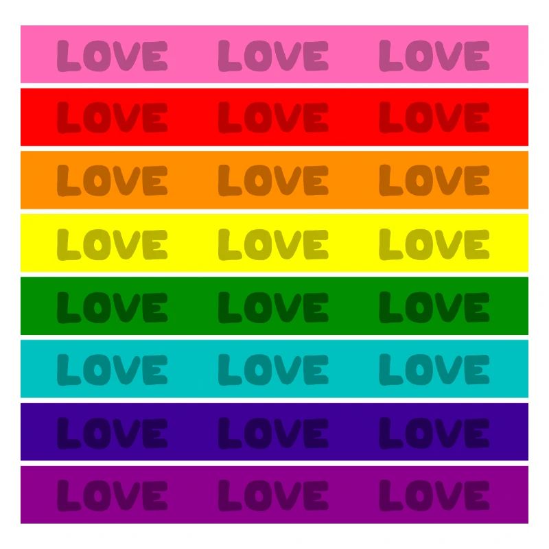 Liebe Regenbogenfahne