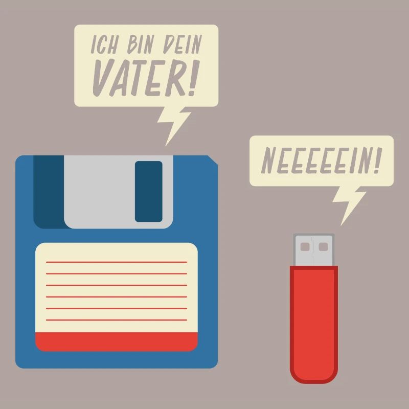 Ich Bin Dein Vater Diskette USB Stick Informatik