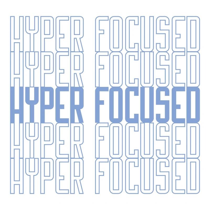 Hyperfocalisé en bleu