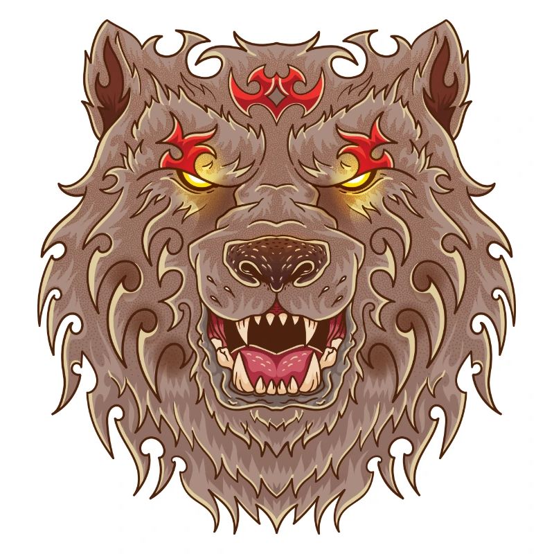 WOLF TATOO