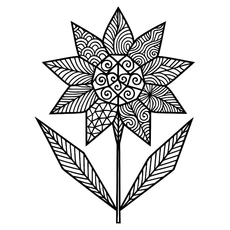 Patterned floral graphic