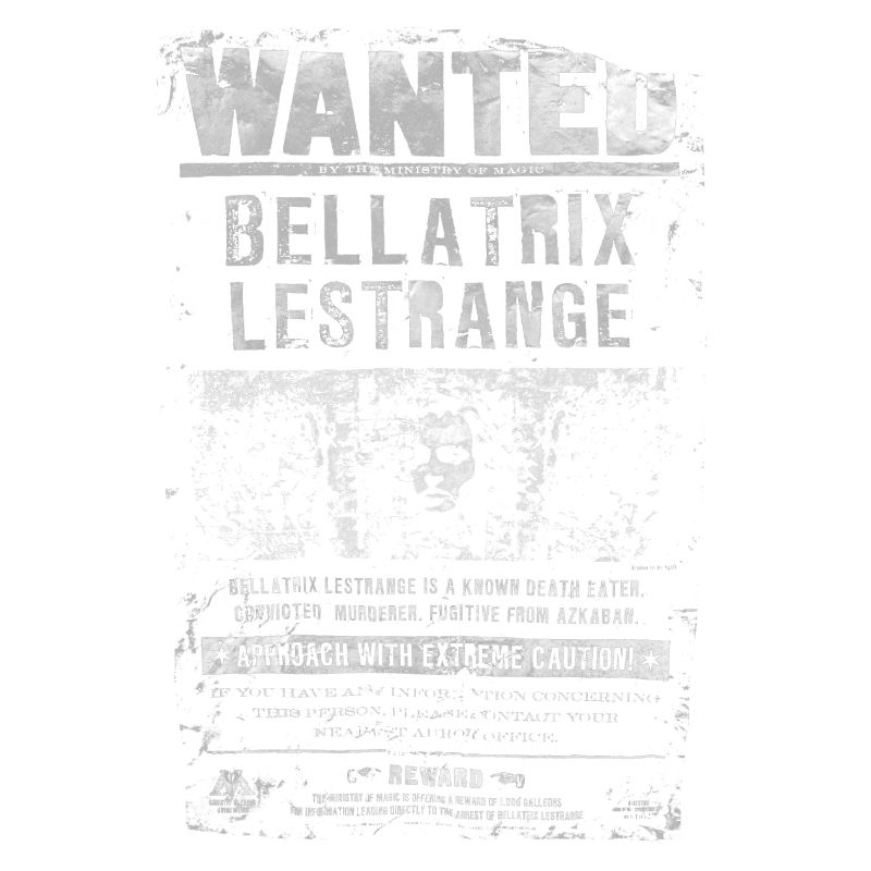 Harry Potter Bellatrix Lestrange Wanted Poster