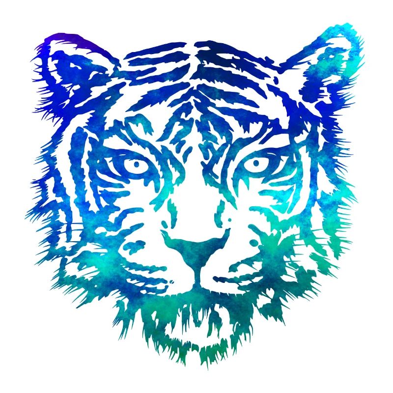 Tiger (Blau)