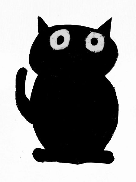 schwarze Katze