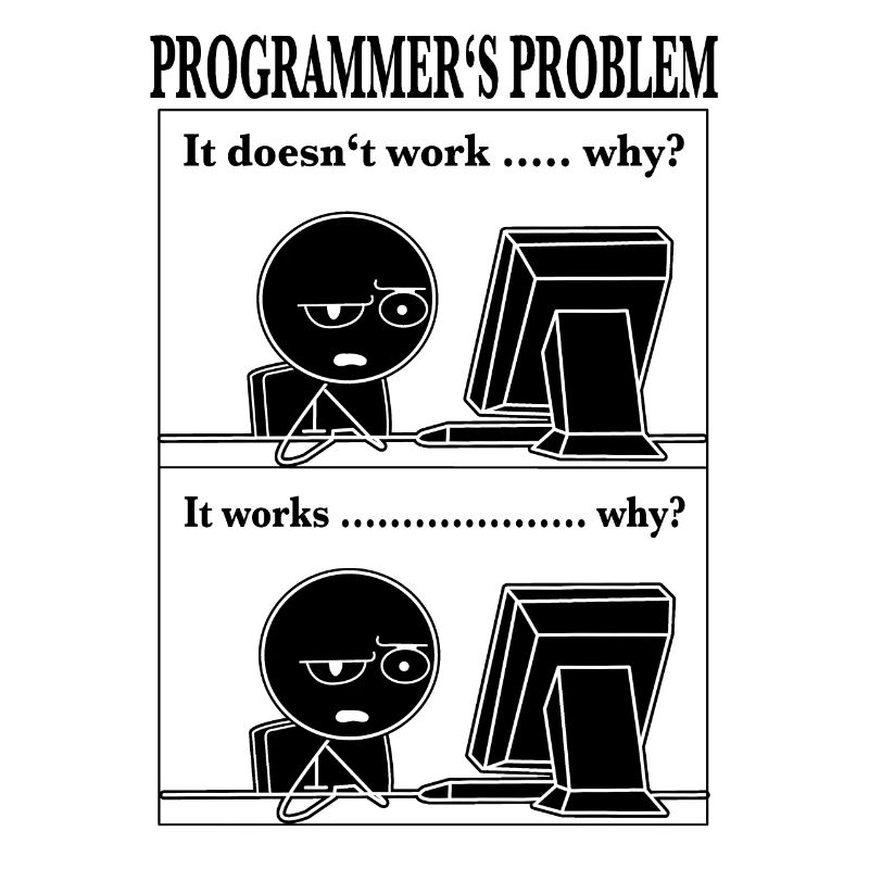 Programmer Computer Scientist Funny Cartoon T-Shir