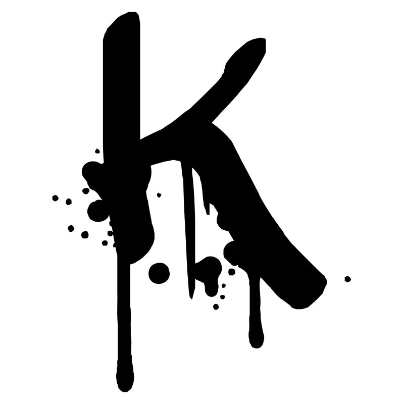 K graffiti gouttes Farbklex spray