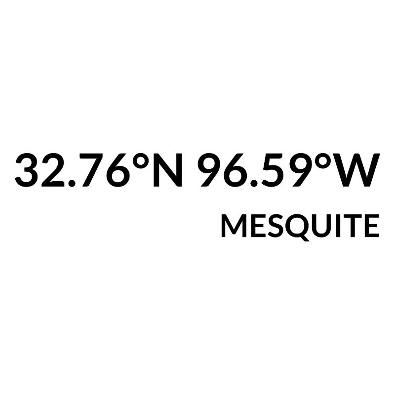 Mesquite, Texas, USA Coordinates