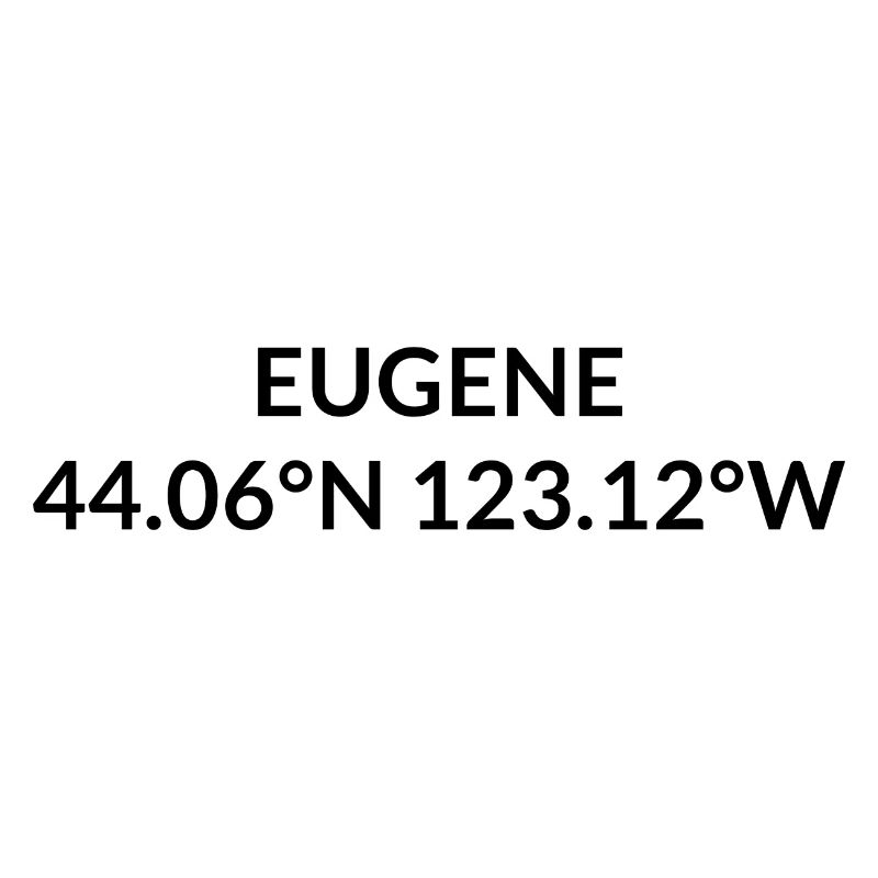 Eugene, Oregon, USA Coordinates
