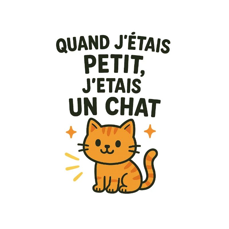 Chat mignon chaton quand j'étais petit