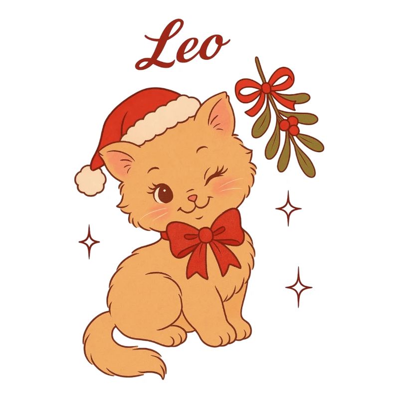 Weihnachtskätzchen Leo