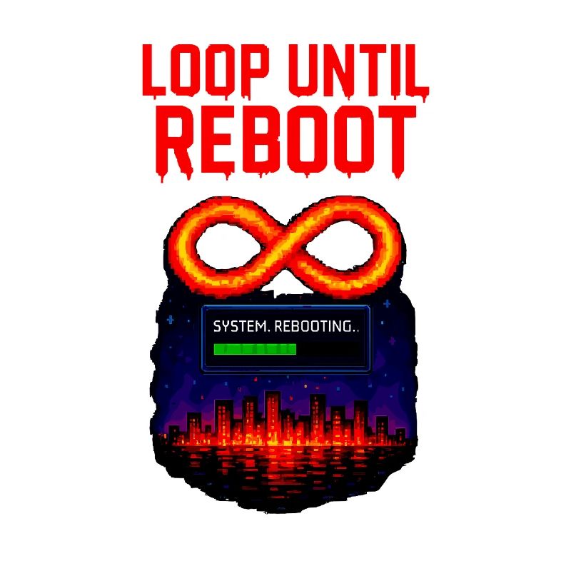 Loop Until Reboot – Pixel Shirt