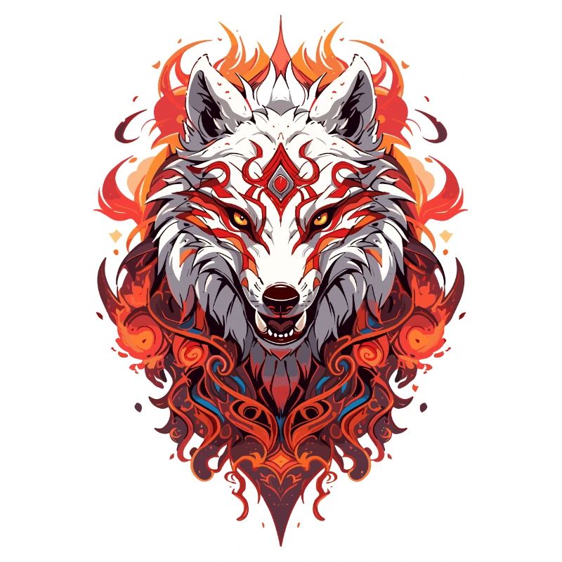 White Fire Wolf