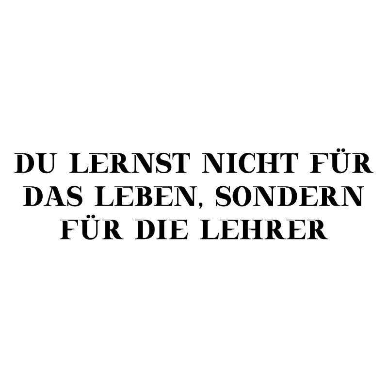 Lustiger Schulspruch Geschenkidee Lernen Schule