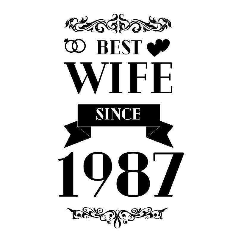 Beste Ehefrau seit 1987 Hochzeitstag
