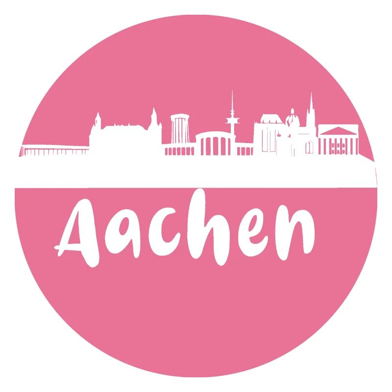 scherenschnitt,aachen,rosa,stadt,skyline