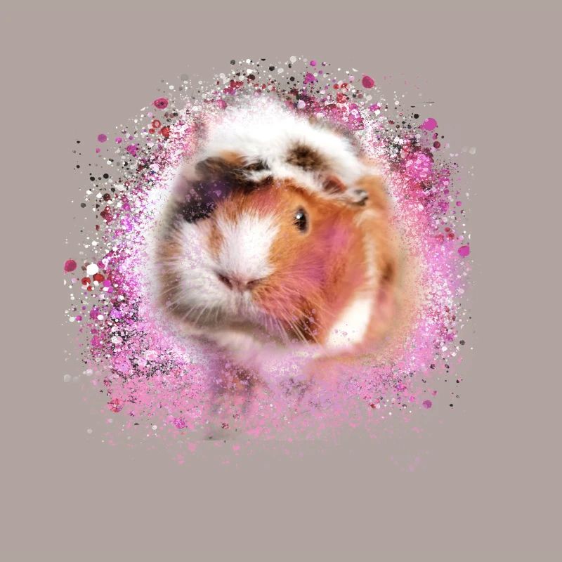 cochons d’Inde, graffitis, cochons d’Inde rosette