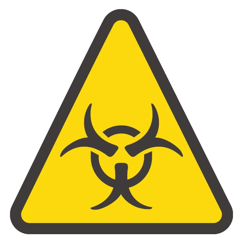 Warnschild Biogefahr gelb