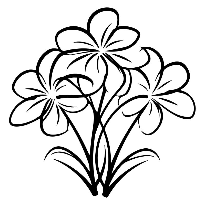 Handgezeichnete Blume