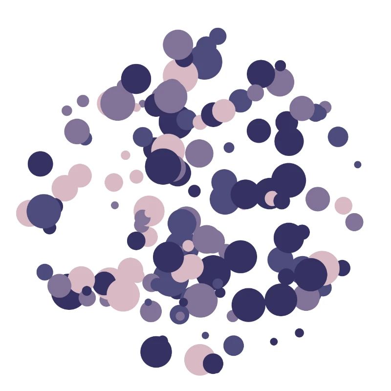 Abstract circles pattern