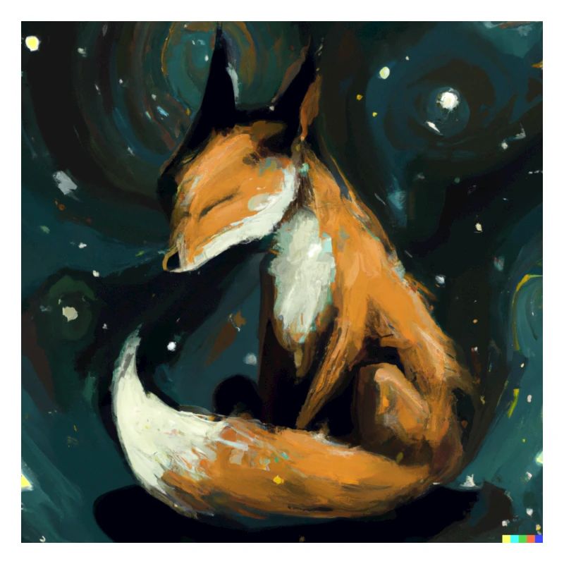 Le renard se repose la nuit