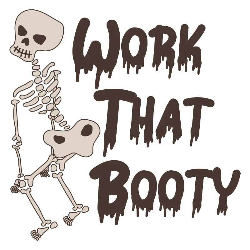Drôle de squelette d’Halloween - Work that Booty, Twerk