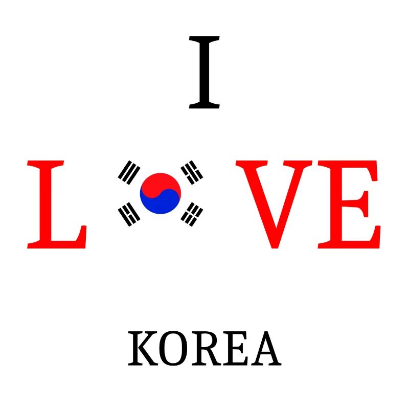 J'aime la Corée. J'aime la Corée