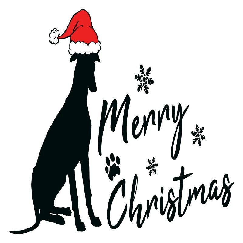 Joyeux lévrier de Noël