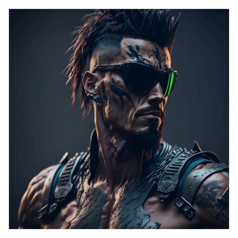 Future Cyberpunkt Warrior