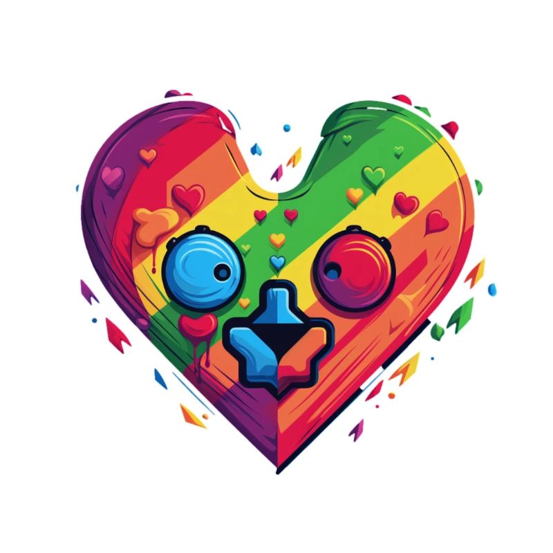 LGBTQIA+ Regenbogenherz