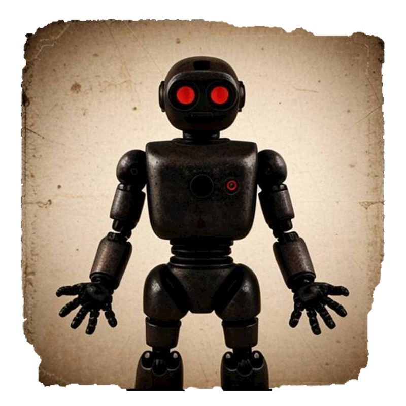 Schwarzer Roboter
