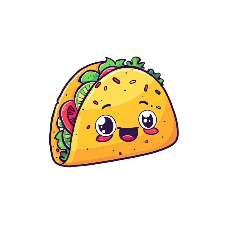 Taco avec visage