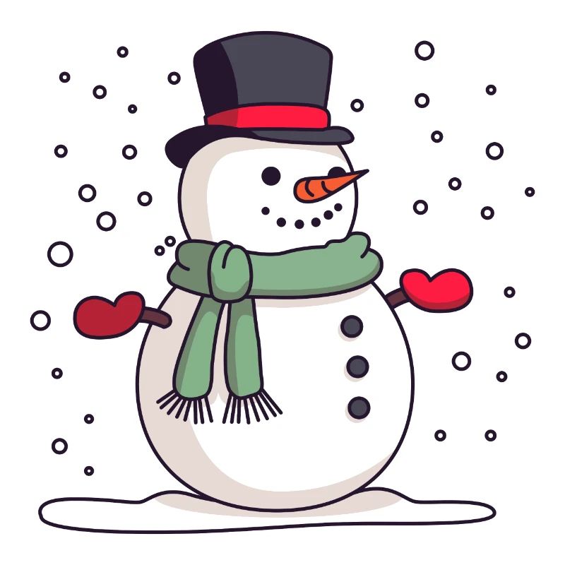 Snowman with hat