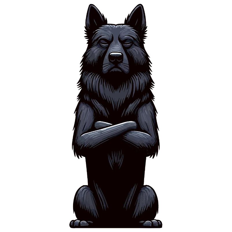 Schwarzer Schäferhund Schäferhundbesitzer 