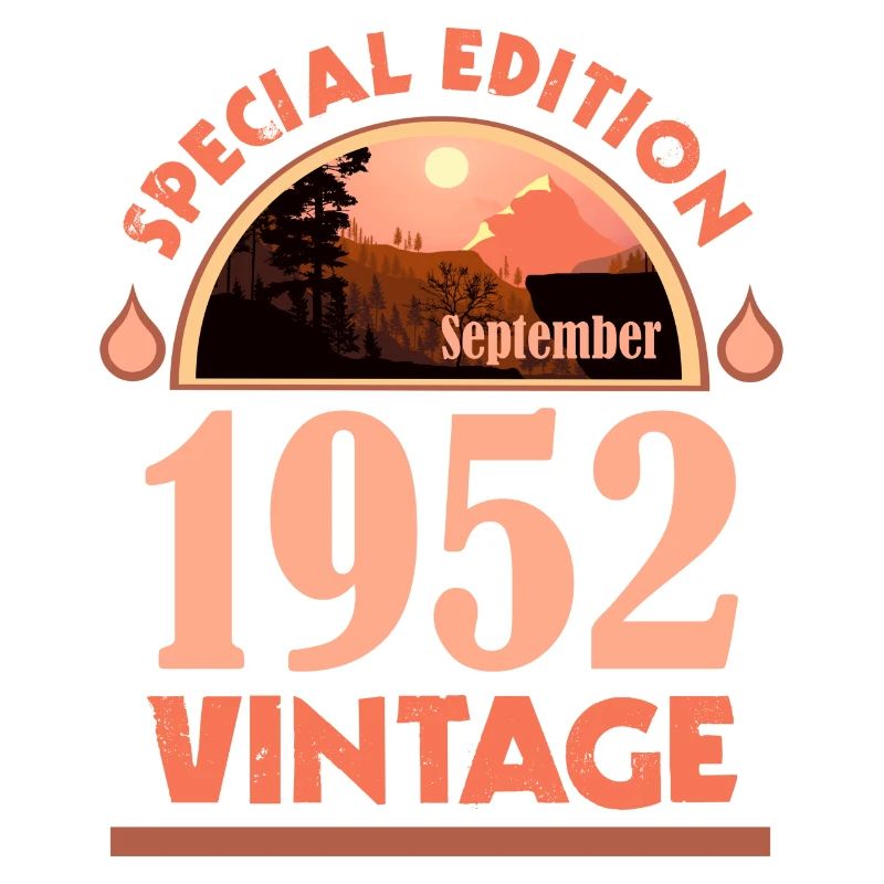 September 1952 born Gift Special Editition