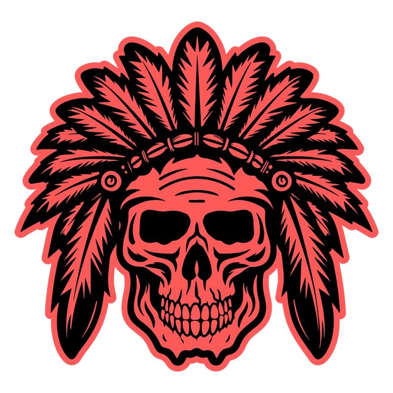 Apache Indian Chief Skull