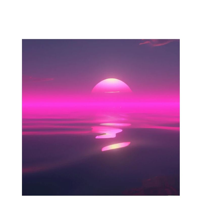 Coucher de soleil rétro