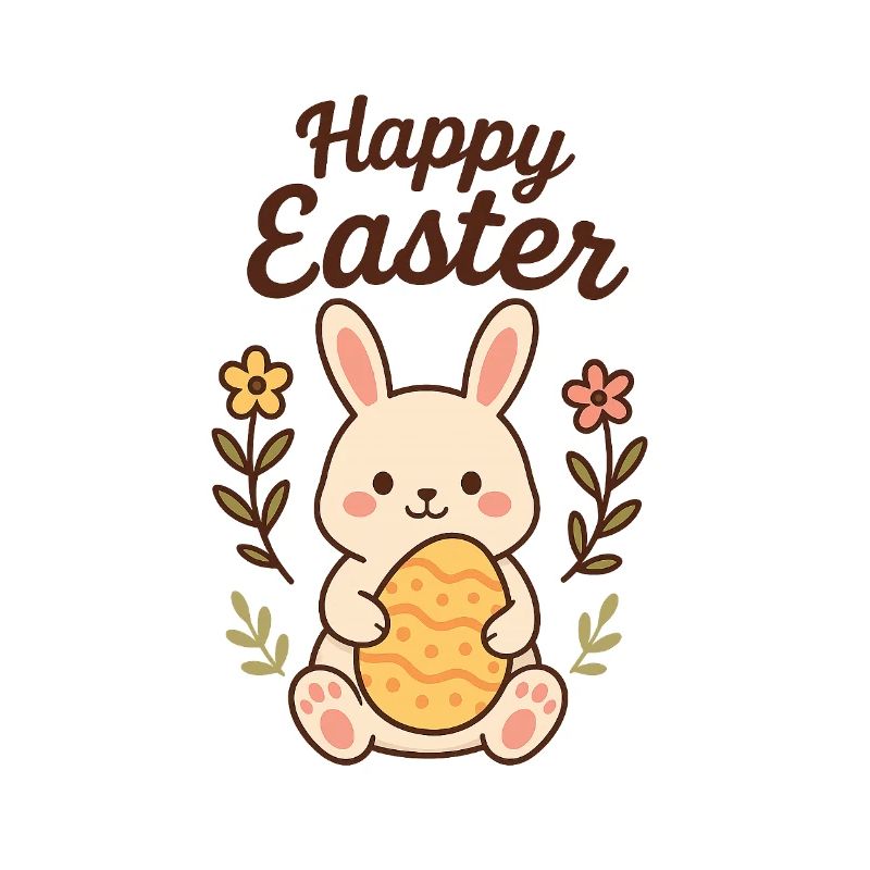 Bunny with an Easter Egg