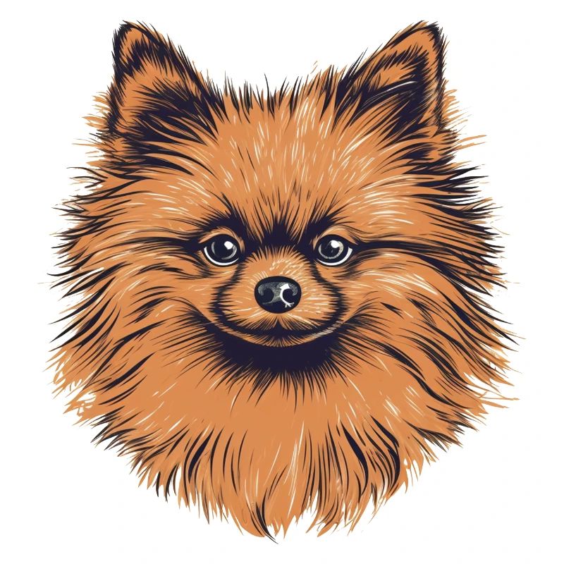 Dessin de Spitz miniature de Poméranie