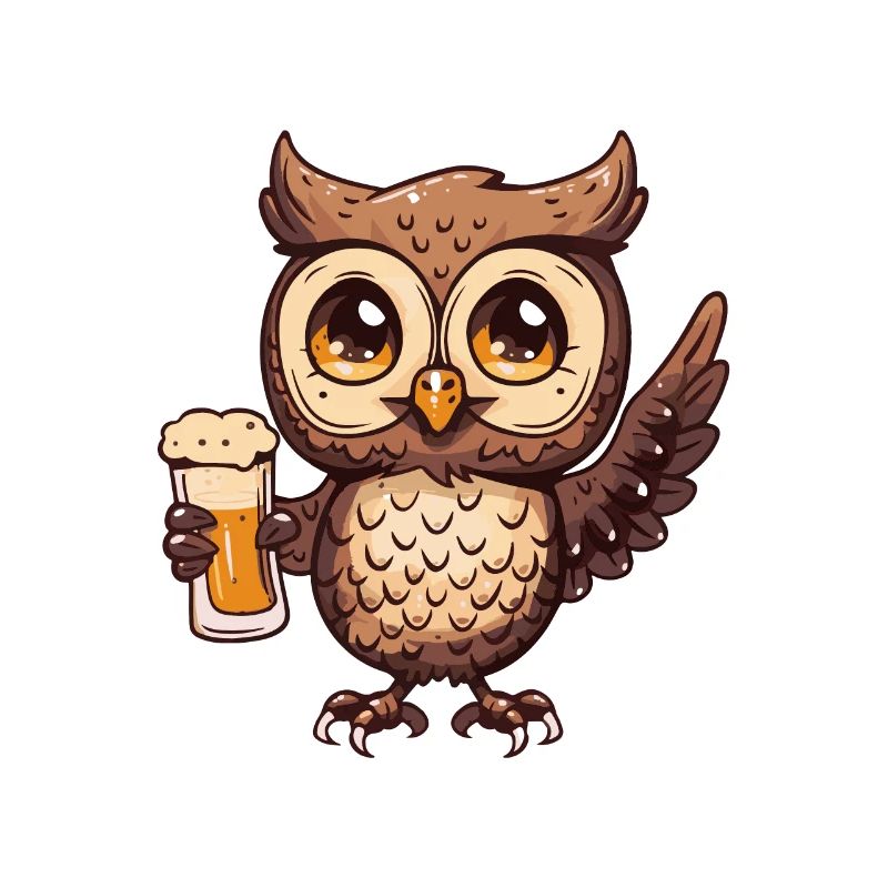 Owl Beer Comic Party