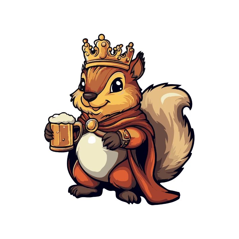 Eichhörnchen Bier Lustig