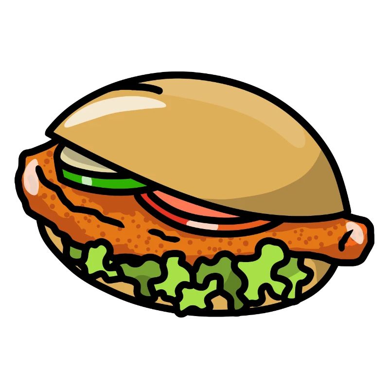 Hähnchen Schnitzel Schnitzelbrötchen Brötchen