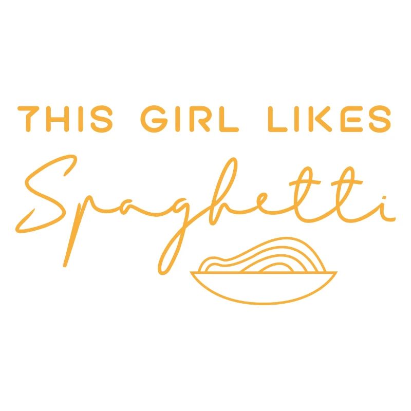 Mädchen mag Spaghetti Italienischer Küchenchef