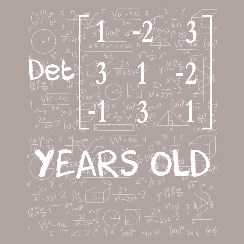 39th birthday 39 years matrix determinant