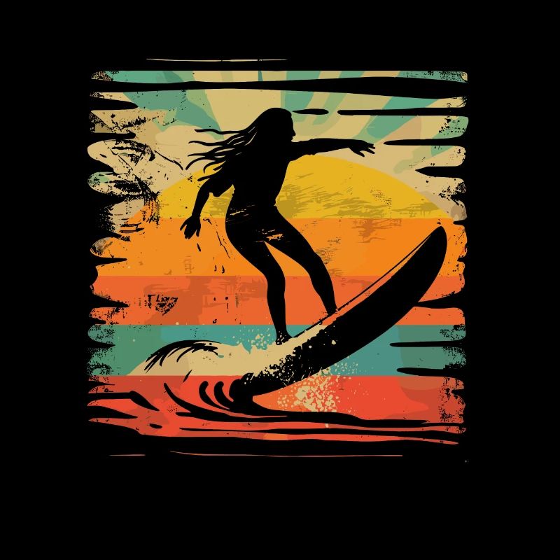 Surfeur rétro