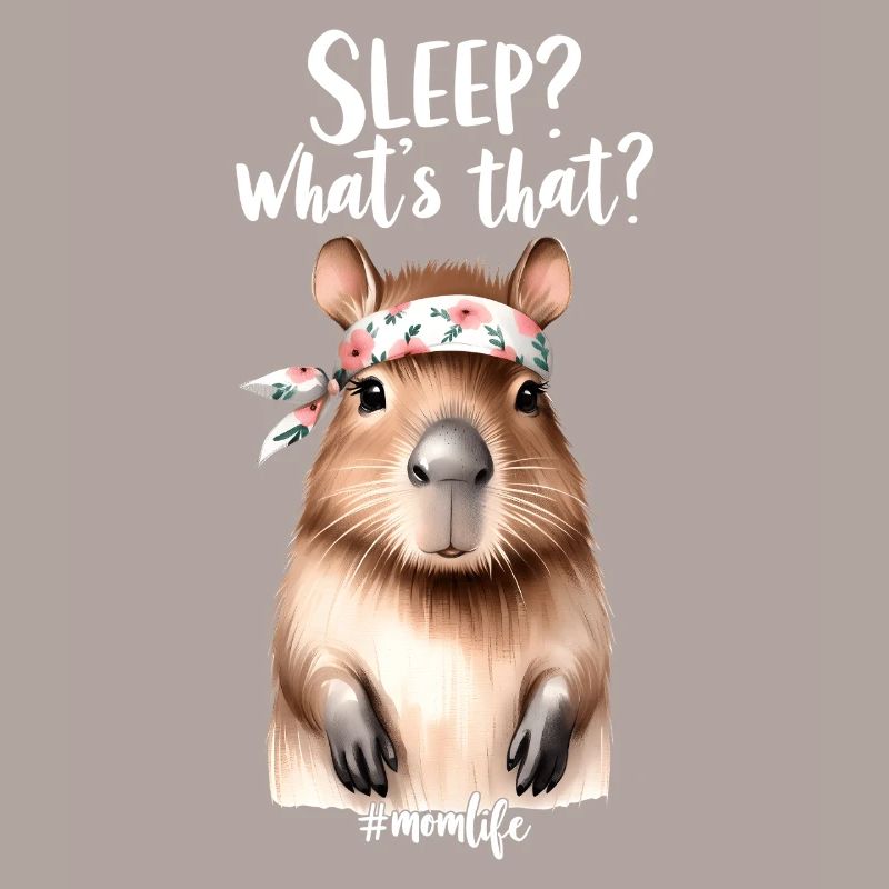 Schlaf? Was Ist Das? Capybara Mutter Mama Geschenk
