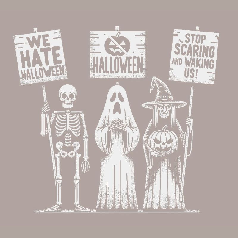 Conception de squelettes de protestation d’Halloween