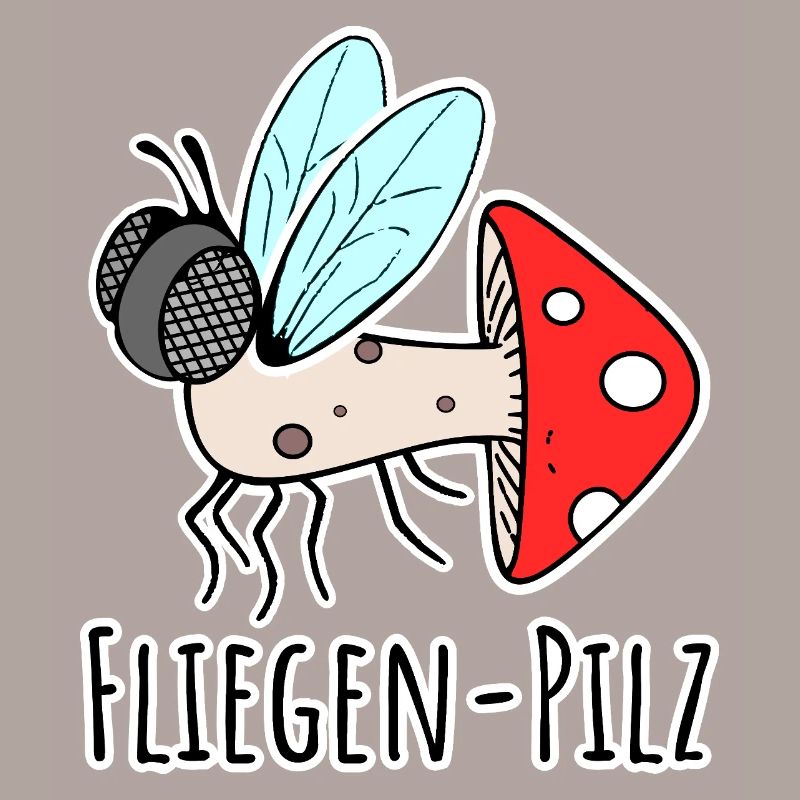 Fly agaric - half fly, half mushroom
