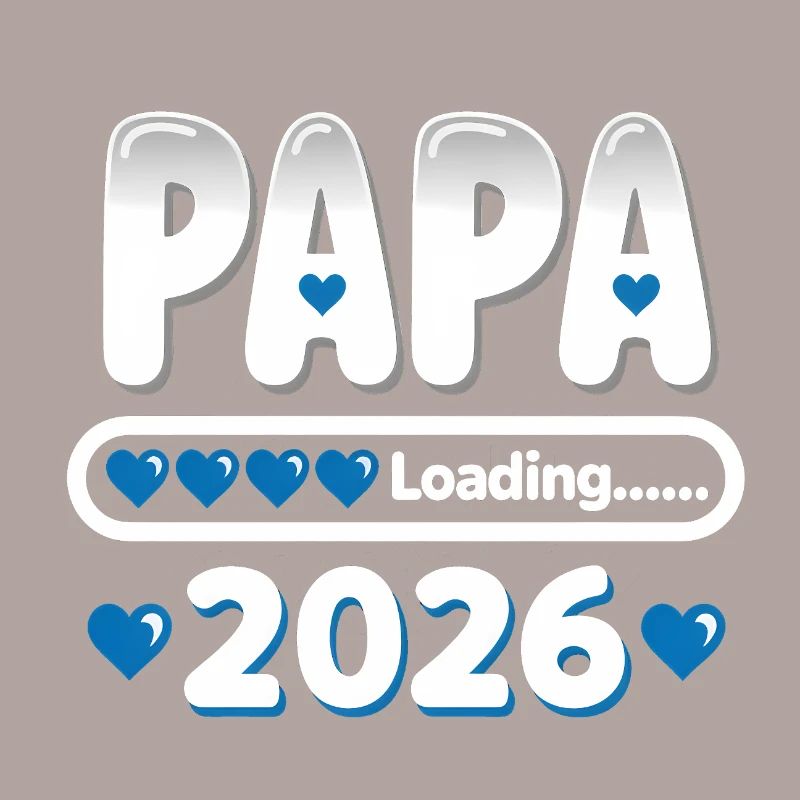 2026 Papa Loading – werdender Vater Geschenk