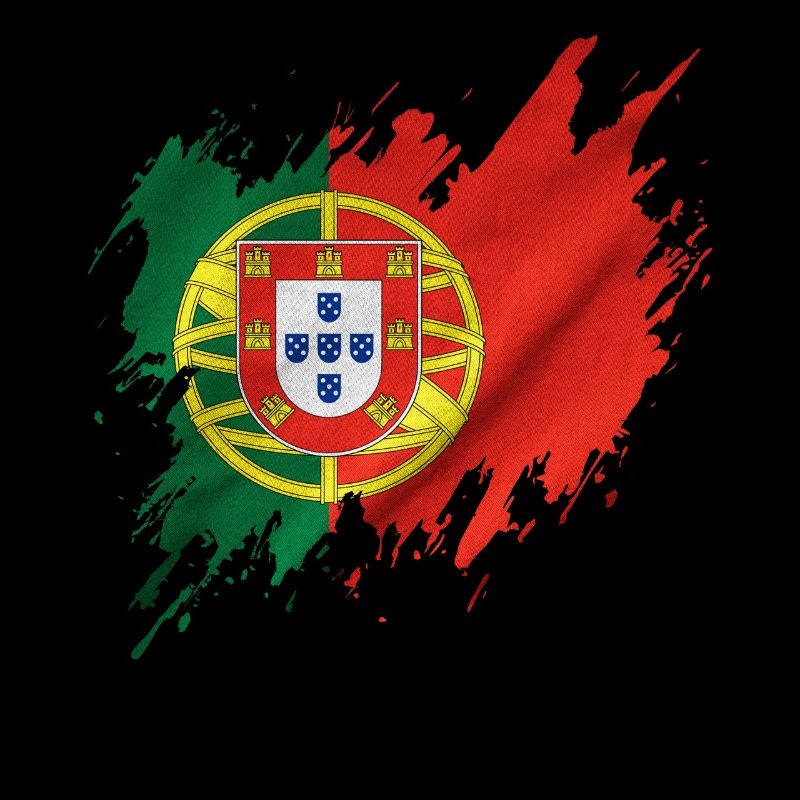 Drapeau du Portugal, style déchiré