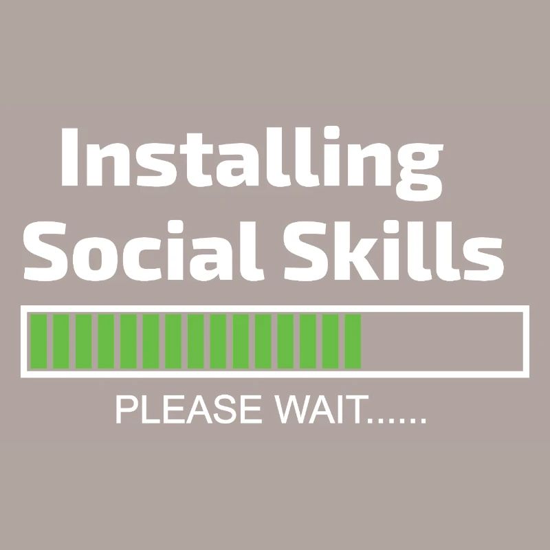 Social Skills Loading Funny Software Programmer